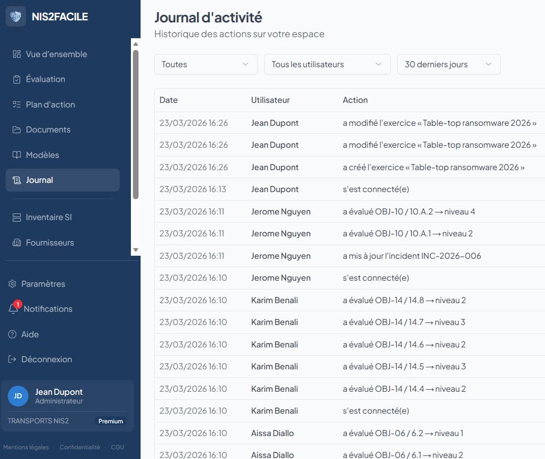 NIS2facile screenshot 12